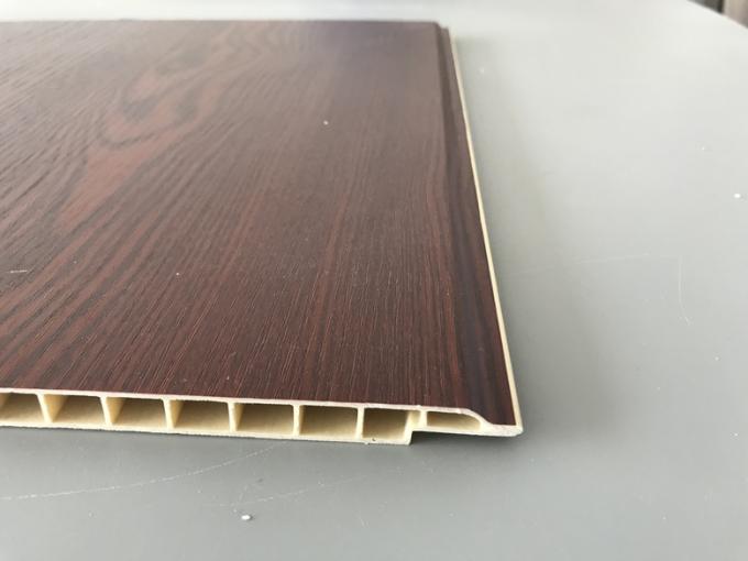 Fireproof PVC Garage Wall Panels With Wooden Lamination Width 40cm