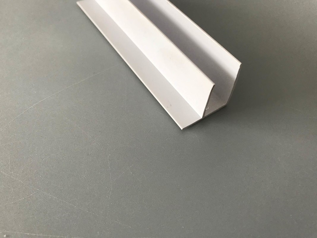 10cm Thickness Extruded Plastic Channel , F Style Pvc Window Profile