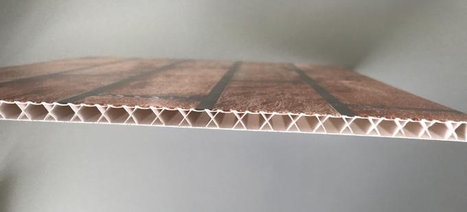 X Hollow Core Structure Plastic Brick Wall Panels , Decorative Plastic