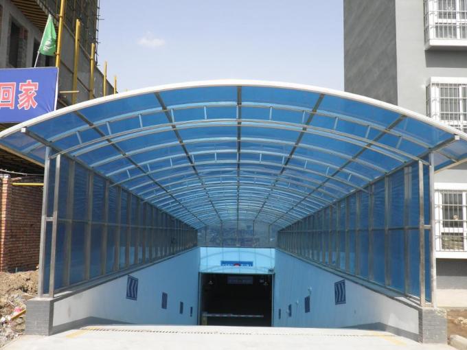 3mm Impact Resistant Polycarbonate Sheet , Blue Polycarbonate Sheet For