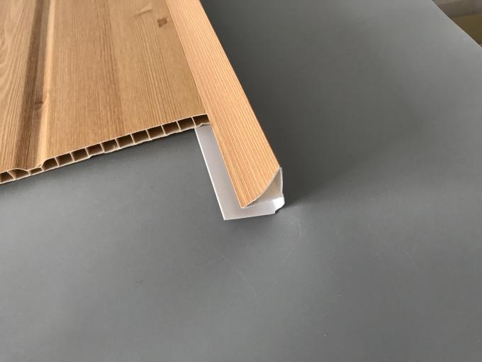 5.95m Wood Laminated PVC Extrusion Profiles For Industrial Convenient Disassembly