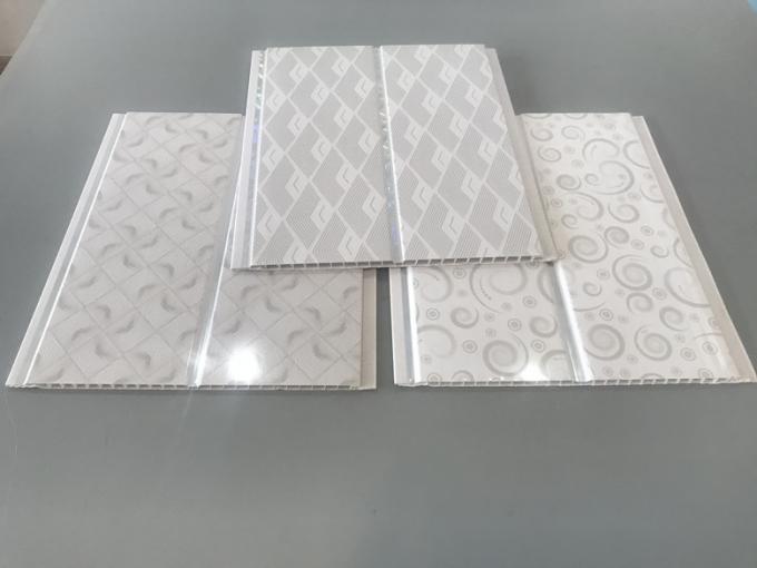 White PVC Cladding Waterproof Wall Board Panels 20cm / 8 Inch OEM Service