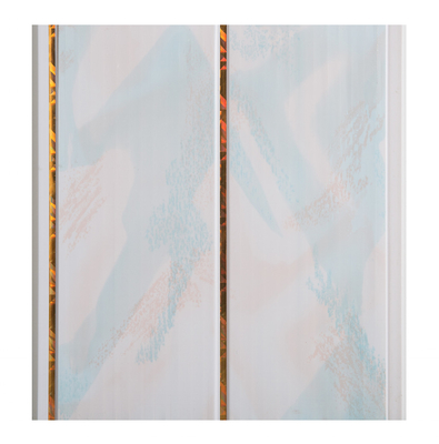 20cm width middle groove PVC ceiling panel Waterproof Boards For Bathrooms / Waterproof Bathroom Ceiling Panels With Golden Lines