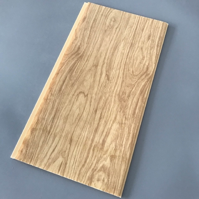 Yellow Wood Pvc Panel For Ceiling Decorative 25cm Width OEM / ODM Available