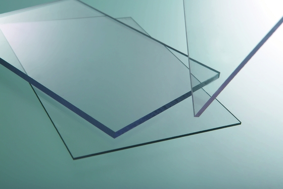 Customized Clear Solid Polycarbonate Sheet , Clear Flat Perspex Sheets
