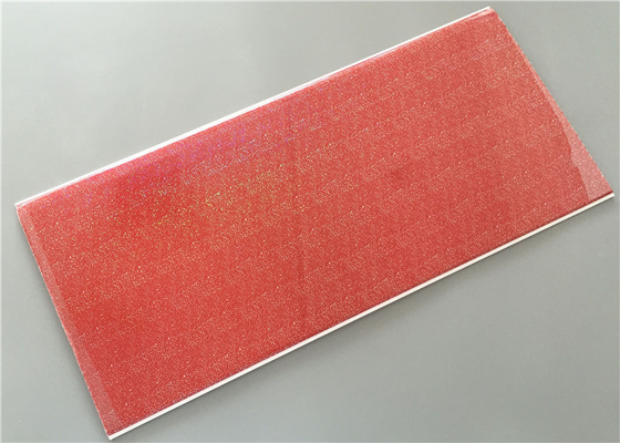 Red Transfer Design Waterproof Wall Panels Light Weight Building Material