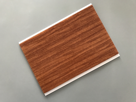 Flat Ceiling Material PVC Wood Panels 200 × 6mm Size Easy Install / Cleaning