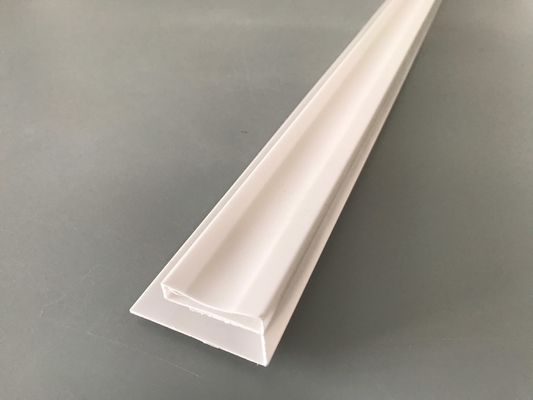 PVC accessories for installing pvc panels White PVC profile-U Glossy Printing Extruded Plastic U Channel Waterproof UV Protection