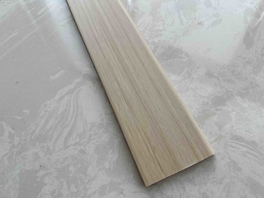 Anti-Scratch and Flexible wooden color PVC Skirting Line for Low-Maintenance Protection