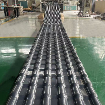 Soundproof colored UPVC roofing sheet Black pvc roof tiles Light weight UPVC wave sheets for external roof Weather resistant PVC roof shed