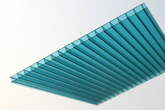 Anti UV Polycarbonate Insulated Roofing Sheets / Twin Wall Polycarbonate Panels