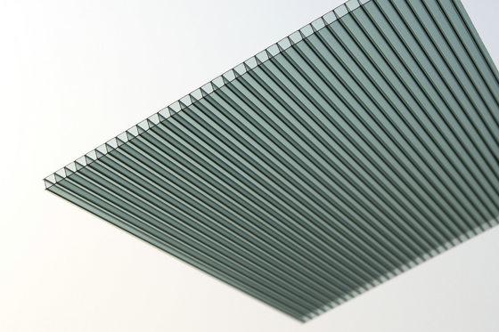 Energy Saving Polycarbonate Twin Wall Roofing Sheets , Polycarbonate Plastic Panels 2.1m