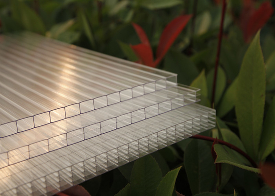 Double Wall Polycarbonate Greenhouse Panels , Polycarbonate Flat Sheeting