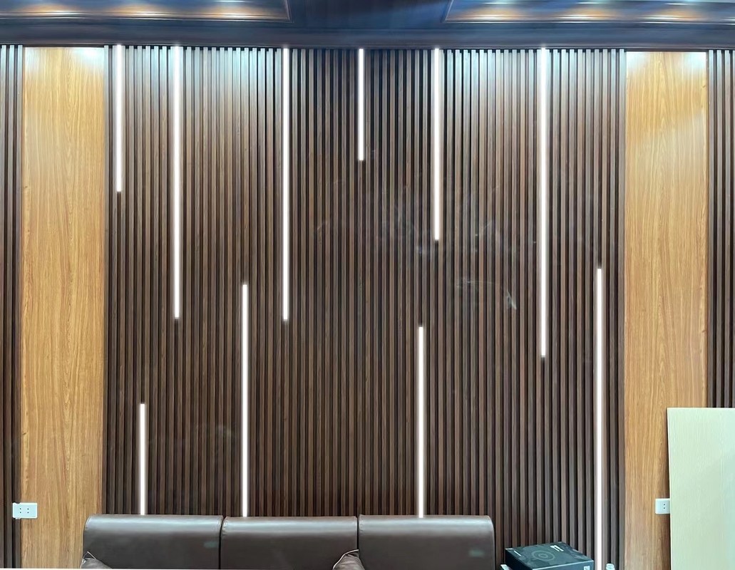 Art 3D Slat WPC Acoustic Decorative Interior Wall Panels 160MM