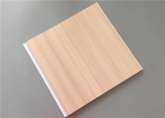Flat Laminate PVC Wood Panels / Pvc Wall Cladding For Bathrooms Various Colors