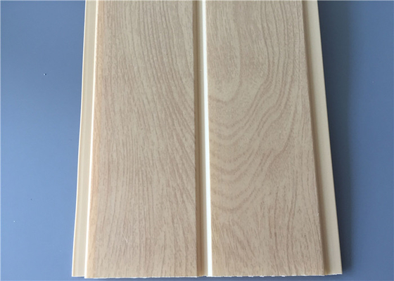 Middle Groove Yellow PVC Wood Panels Lightweight Moisture Proof 5950×200×8mm