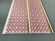 Pink Color water resistant bathroom wall panels Polyvinyl Chloride Material
