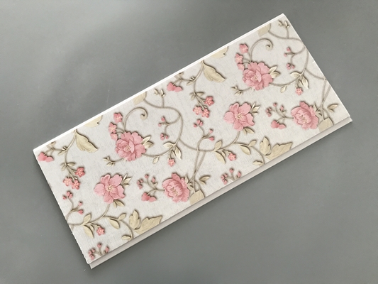 Flower Design Decorative PVC Panels Water Resistant Decorative For Bedroom