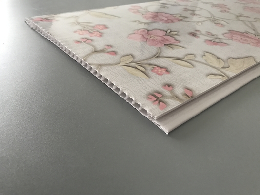 Flower Design Decorative PVC Panels Water Resistant Decorative For Bedroom