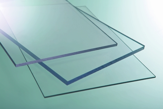 Customized Clear Solid Polycarbonate Sheet , Clear Flat Perspex Sheets