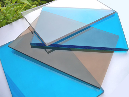 3mm Impact Resistant Polycarbonate Sheet , Blue Polycarbonate Sheet For Construction