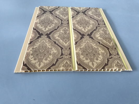200×6mm Printing Golden Line Ceiling PVC Panels For Restaurant Decoration factory pvc ceiling for Africa markets