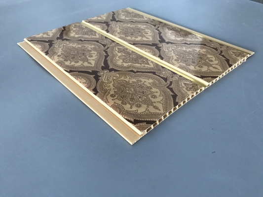 200×6mm Printing Golden Line Ceiling PVC Panels For Restaurant Decoration factory pvc ceiling for Africa markets