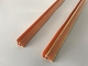 Durable Wood Colored Pvc Corner Profile , Plastic Extrusion Profiles 130 G/M