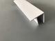 10cm Thickness Extruded Plastic Channel , F Style Pvc Window Profile White Color