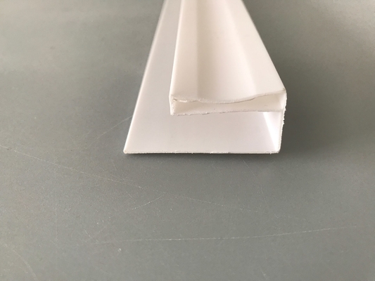 PVC accessories for installing pvc panels White PVC profile-U Glossy Printing Extruded Plastic U Channel Waterproof UV Protection
