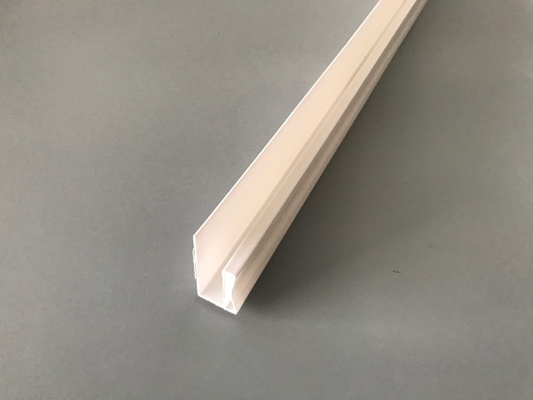 PVC accessories for installing pvc panels White PVC profile-U Glossy Printing Extruded Plastic U Channel Waterproof UV Protection