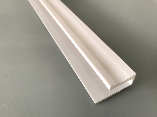 PVC accessories for installing pvc panels White PVC profile-U Glossy Printing Extruded Plastic U Channel Waterproof UV Protection