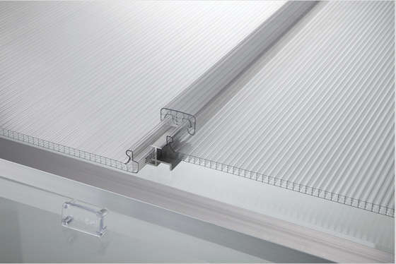 Various Colors Corrugated Polycarbonate Greenhouse Panels Flame Resistance