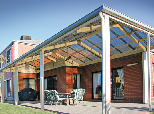 Customized Clear Corrugated Polycarbonate Roof Panel Bayer / GE Material 10 years warranty translucent polycarbonate roofing sheet