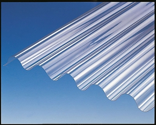 Clear  Corrugated Polycarbonate Panels , Corrugated Skylight Panels