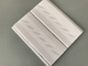 200*7mm Middle Groove Decorative Plastic Ceiling Panels With Two Silver Line
