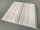 200*7mm Middle Groove Decorative Plastic Ceiling Panels With Two Silver Line