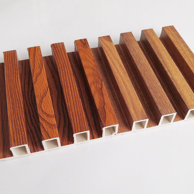 OEM Hollow Wooden Grain Marble Color Wpc Wood Slat Wall Panel Clading Interior