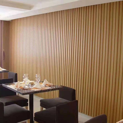 OEM Hollow Wooden Grain Marble Color Wpc Wood Slat Wall Panel Clading Interior