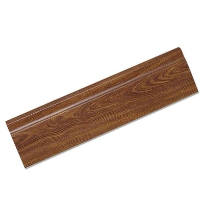 Anti-Scratch and Flexible wooden color PVC Skirting Line for Low-Maintenance Protection