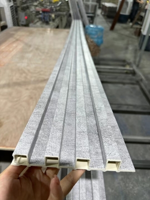 PVC slat acoustic panels decorative WPC panel for wall and ceiling