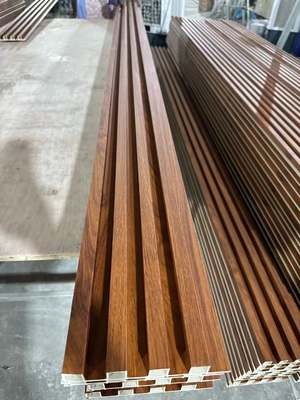 PVC slat acoustic panels decorative WPC panel for wall and ceiling