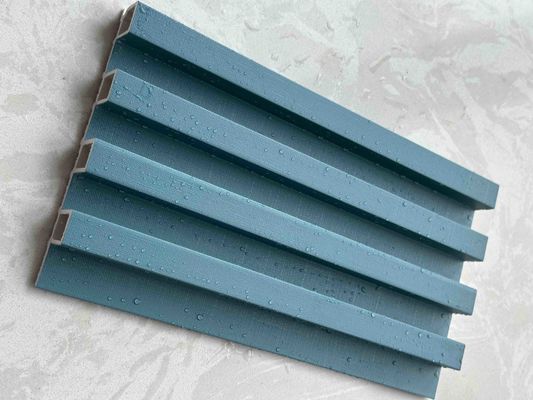 160MM WPC Grille Slat 3D Pvc Fluted Wall Panels Waterproof