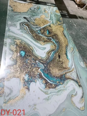 UV coating waterproof pvc wall panel marble color designs