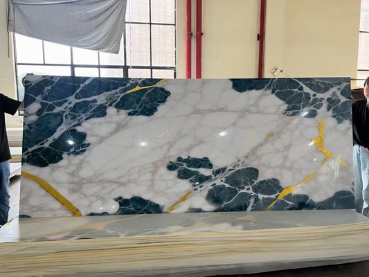 Waterproof PVC solid sheets for wall decorative UV marble sheets 1220х2440х3mm