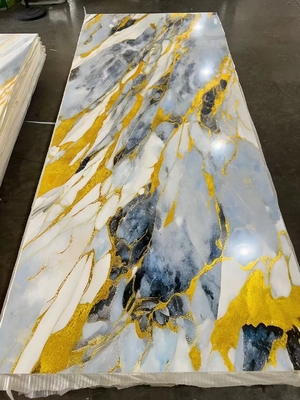 Waterproof PVC solid sheets for wall decorative UV marble sheets 1220х2440х3mm