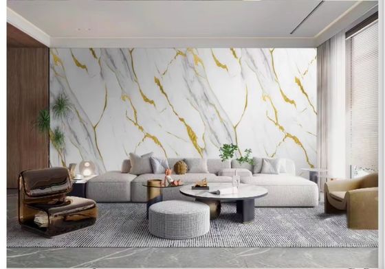 Waterproof Pvc Solid Uv Marble Sheets For Wall Decorative 1220х2440х3mm