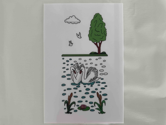 UV printing polystyrene sheets 3D printing decorative PS sheets white color advertising panel