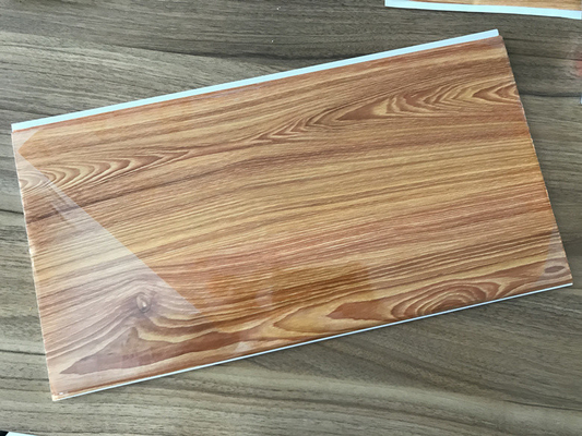 Wood Transfer Printing 250mm Decorative PVC Panels Waterproof Ceiling