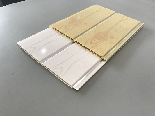 200 × 5.95M Interior Artistic Pvc Wood Cladding Panels For Restaurant 7mm Thickness 8 inches pvc ceiling panel popular wooden color